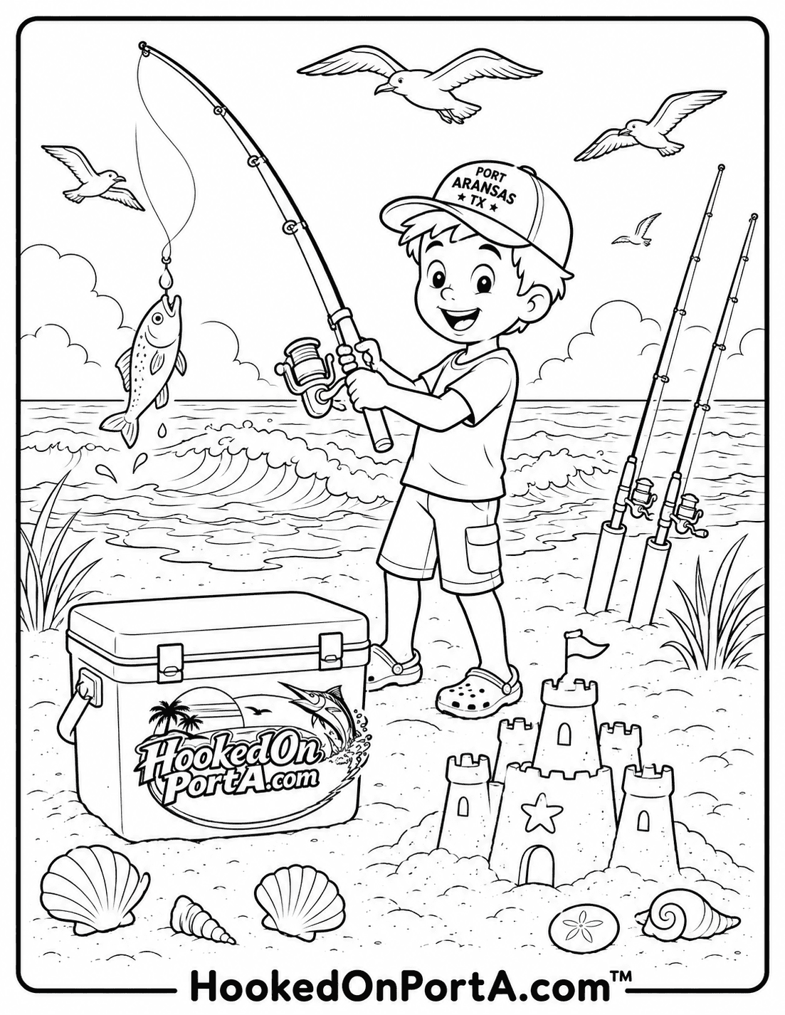 Billy surf fishing