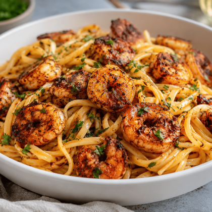 hopa blackened shrimp pasta